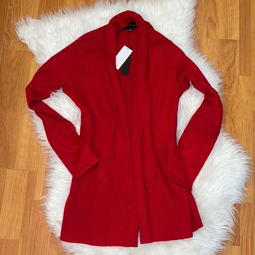Lovely Red Premise Cardigan XS